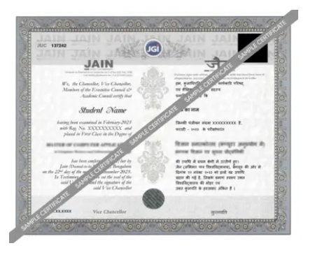 Sample Certificate