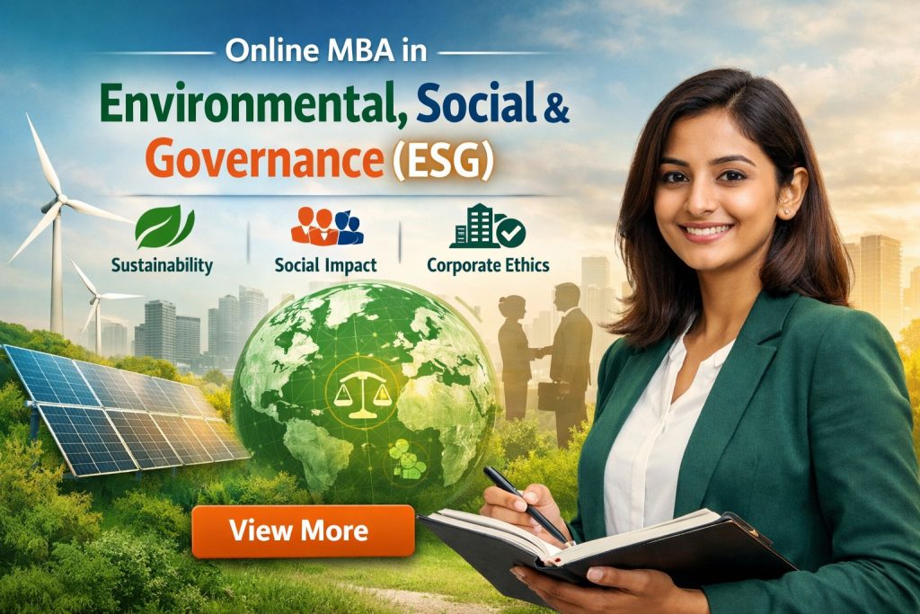 ONLINE MBA IN ENVIRONMENTAL, SOCIAL & GOVERNANCE (ESG)